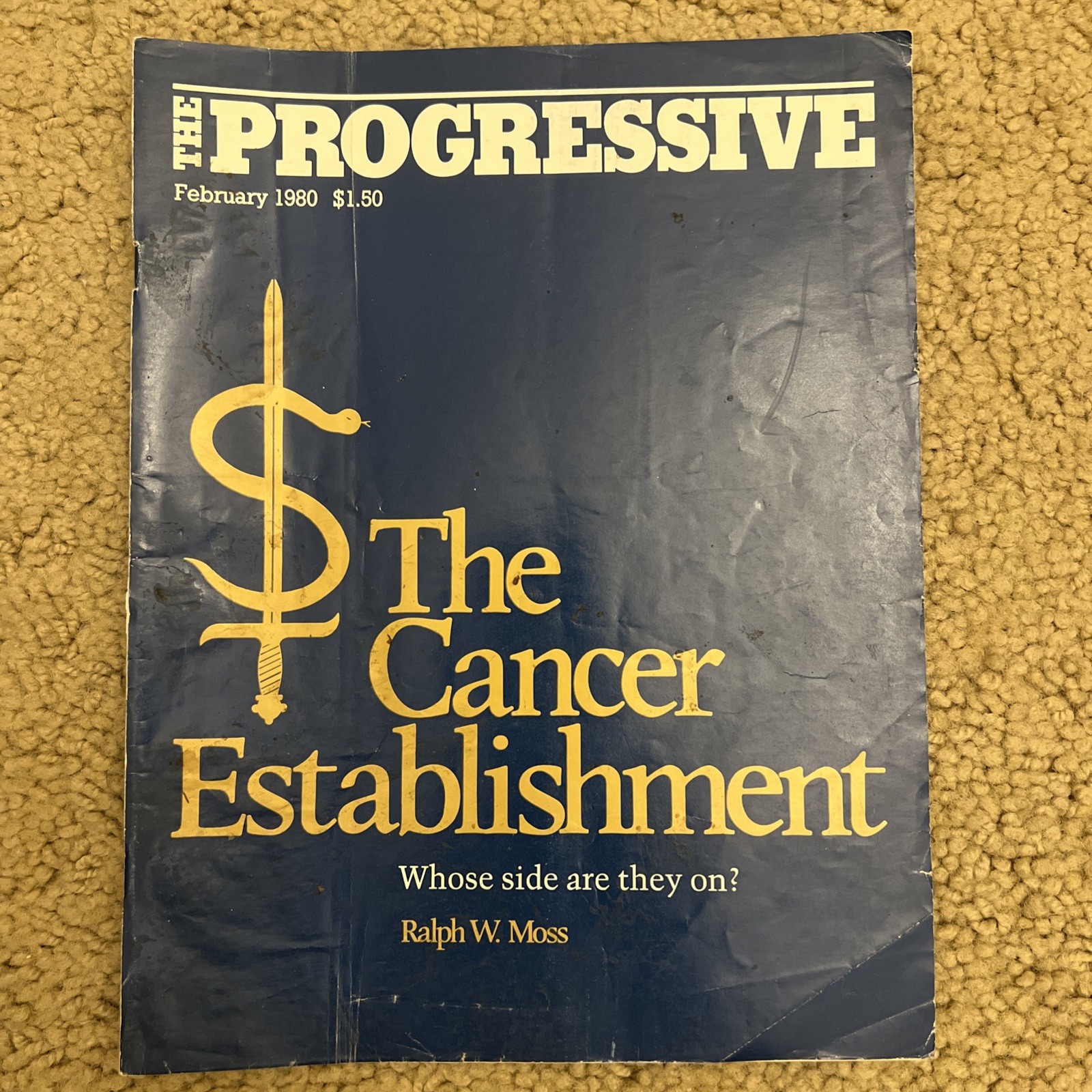 1980 FEBRUARY THE PROGRESSIVE MAGAZINE - CANCER ESTABLISHMENT COVER - E 297 1980 FEBRUARY THE PROGRESSIVE MAGAZINE - CANCER ESTABLISHMENT COVER - E 297