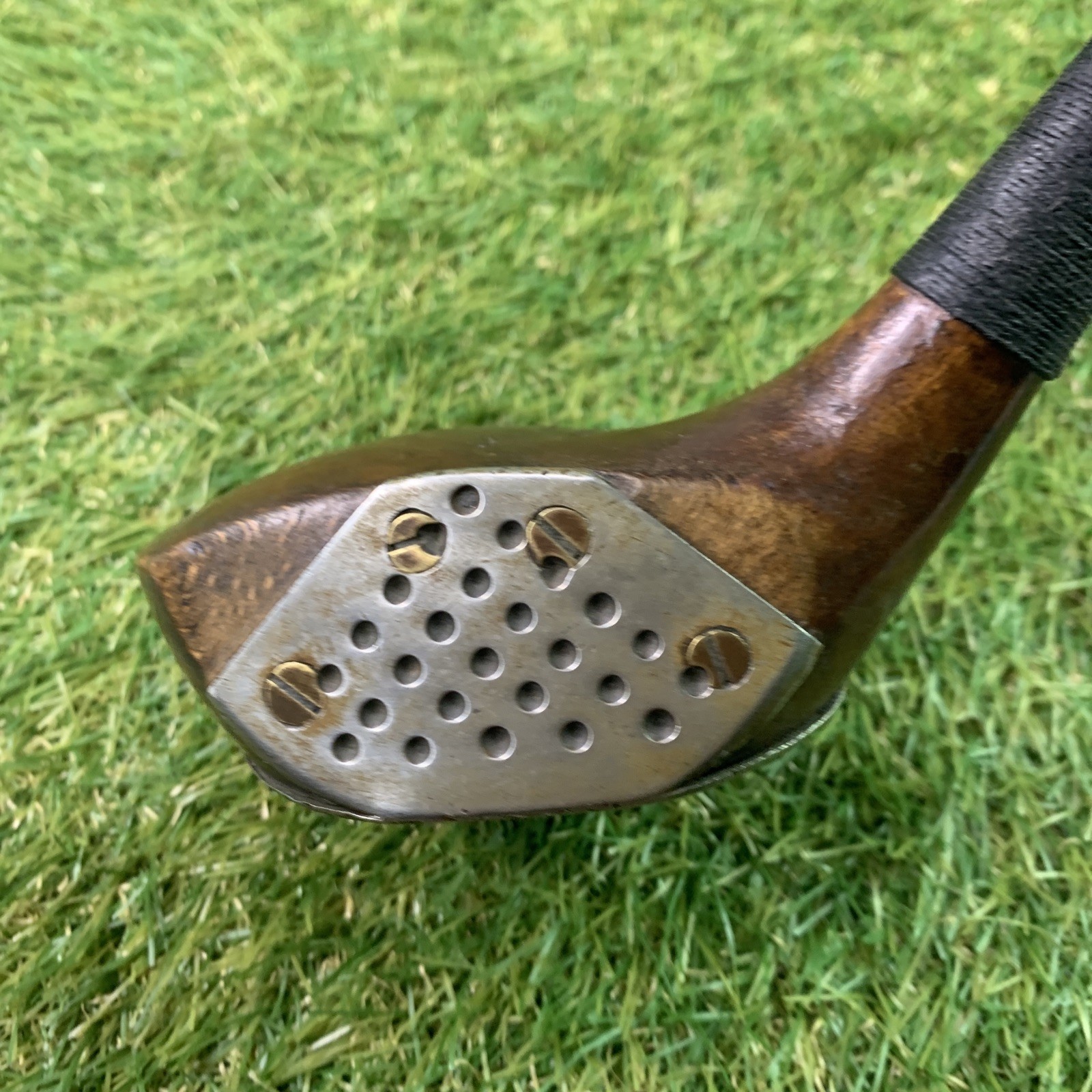 Antique The Dint Driver German Silver Face Hickory Shaft RH 43\ Antique The Dint Driver German Silver Face Hickory Shaft RH 43\