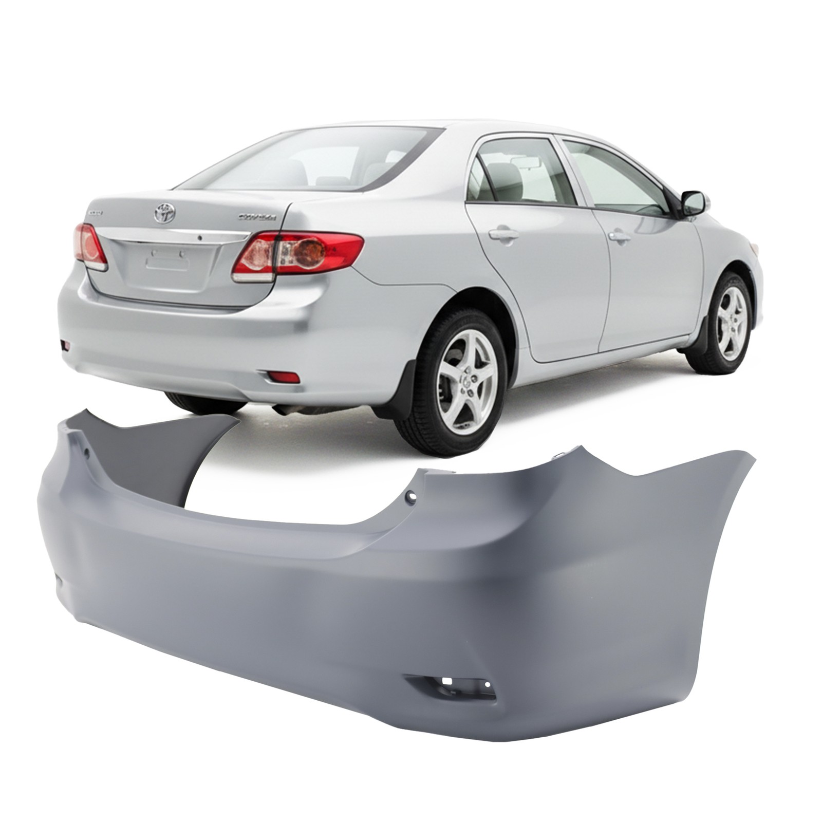 2011-2013 Toyota Corolla USA Built Base CE L LE Rear Bumper Cover 5215902977