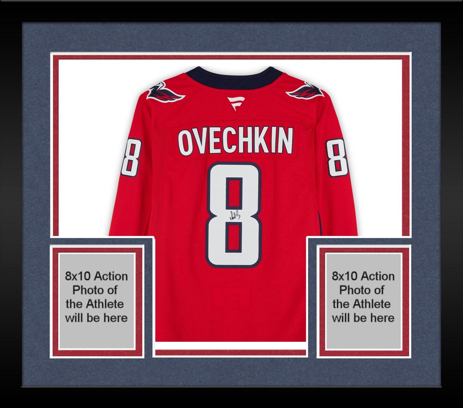 Framed Alex Ovechkin Washington Capitals Signed Red Home Fanatics Premium Jersey