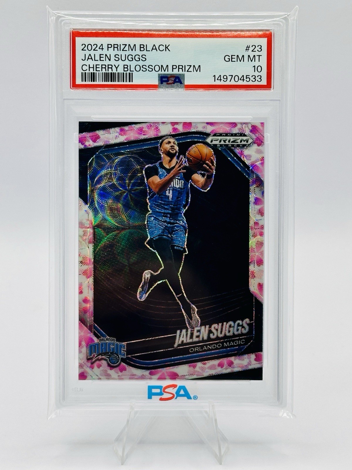 2024 Prizm Black #23 Cherry Blossom Jalen Suggs /20 PSA 10 2024 Prizm Black #23 Cherry Blossom Jalen Suggs /20 PSA 10