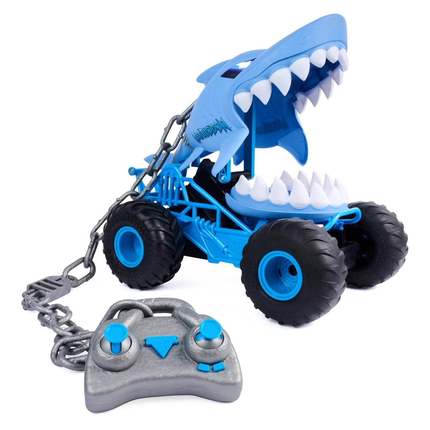 Monster Jam Chomping Megalodon RC Toy Monster Truck, 1:15 Scale Monster Jam Chomping Megalodon RC Toy Monster Truck, 1:15 Scale