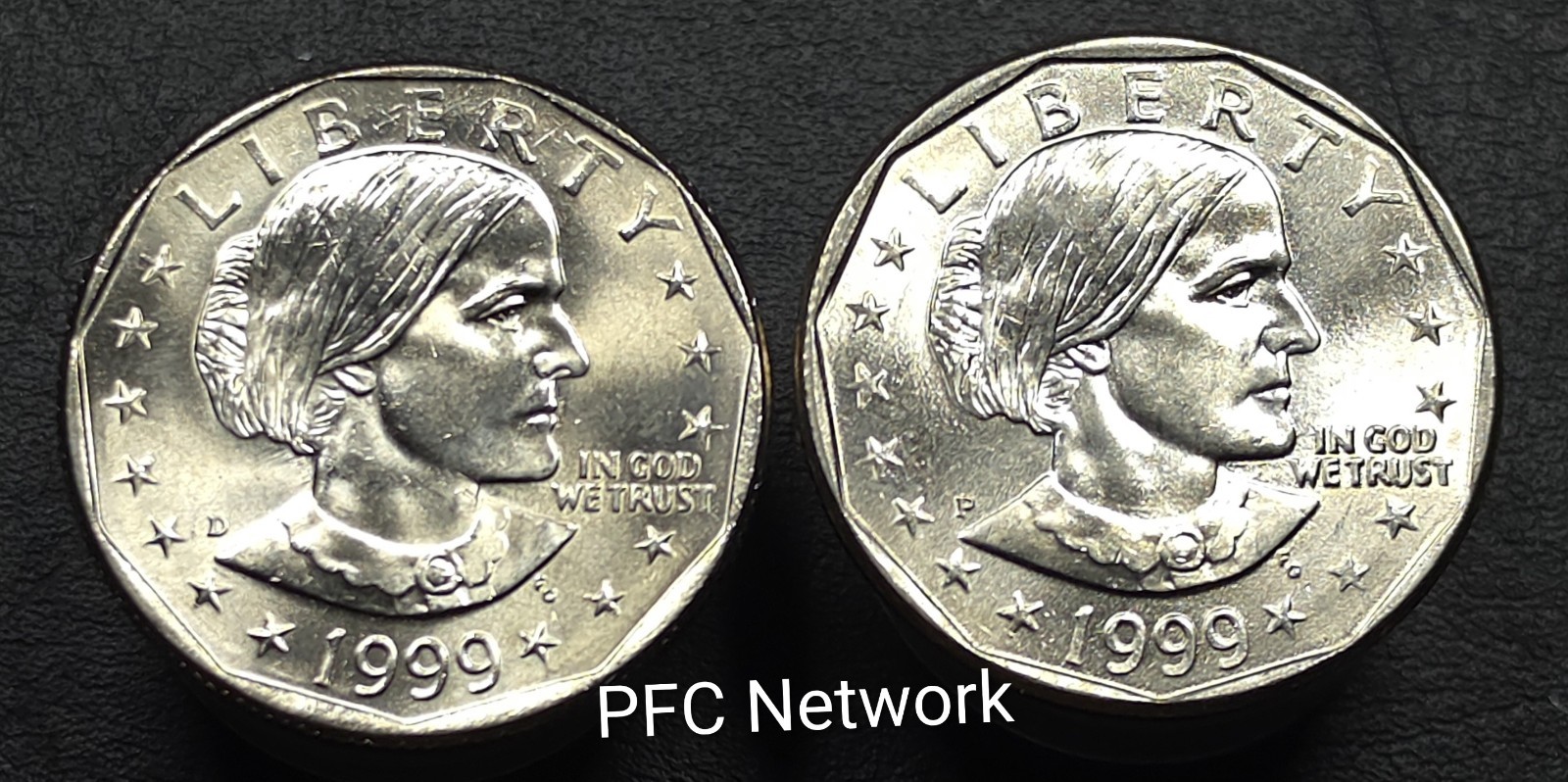 1999 P D Uncirculated Susan B. Anthony Dollar Set  GENERAL QUALITY