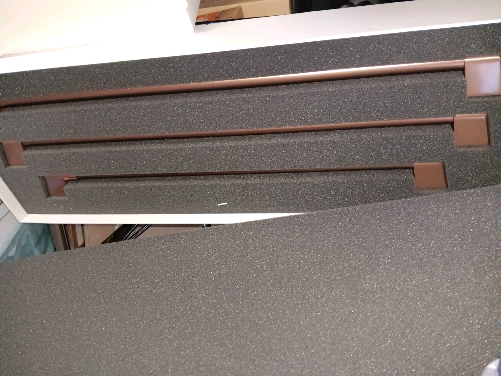 Cafe  French Door Refrigerator 3 Piece Handle Kit - Brushed Bronze. Open Box. 