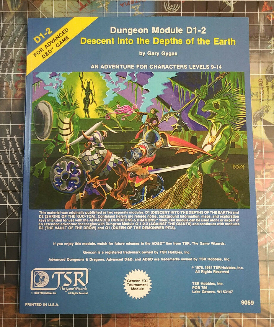 D1-2 Descent into the Depths of the Earth - Dungeons & Dragons