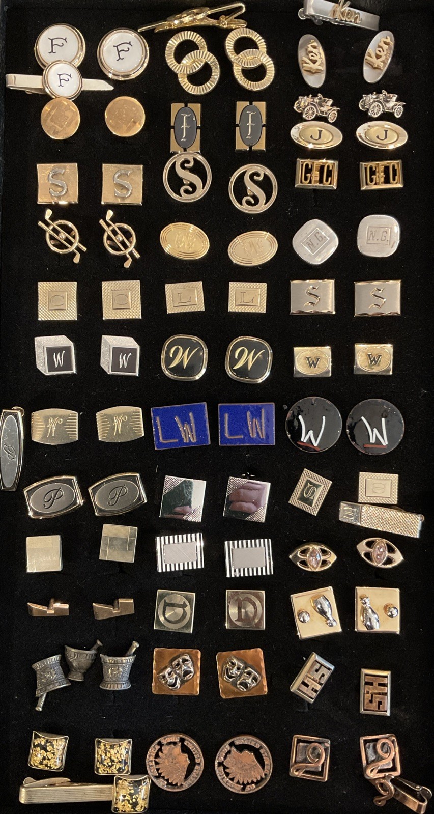 Huge Lot Of Vintage Antique Mens Shirt Cufflinks Tie Tack Bar Pin Huge Lot Of Vintage Antique Mens Shirt Cufflinks Tie Tack Bar Pin