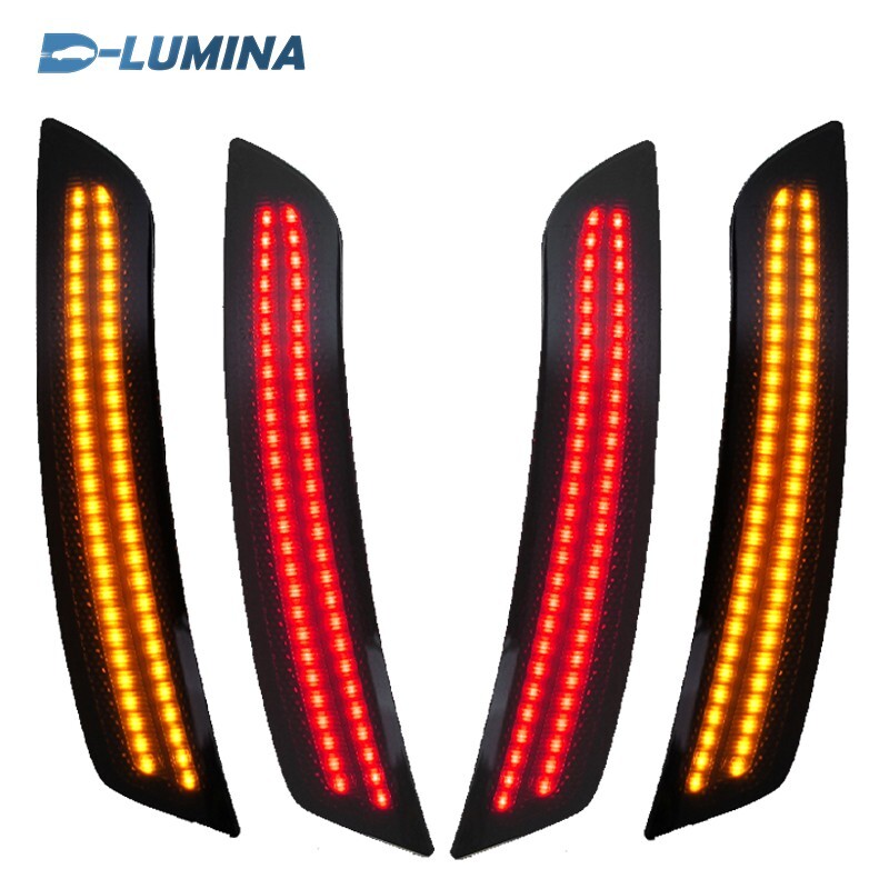 4X Smoked LED Side Marker Bumper Lights Amber Lamps for Chevy Camaro 2016-2024 4X Smoked LED Side Marker Bumper Lights Amber Lamps for Chevy Camaro 2016-2024