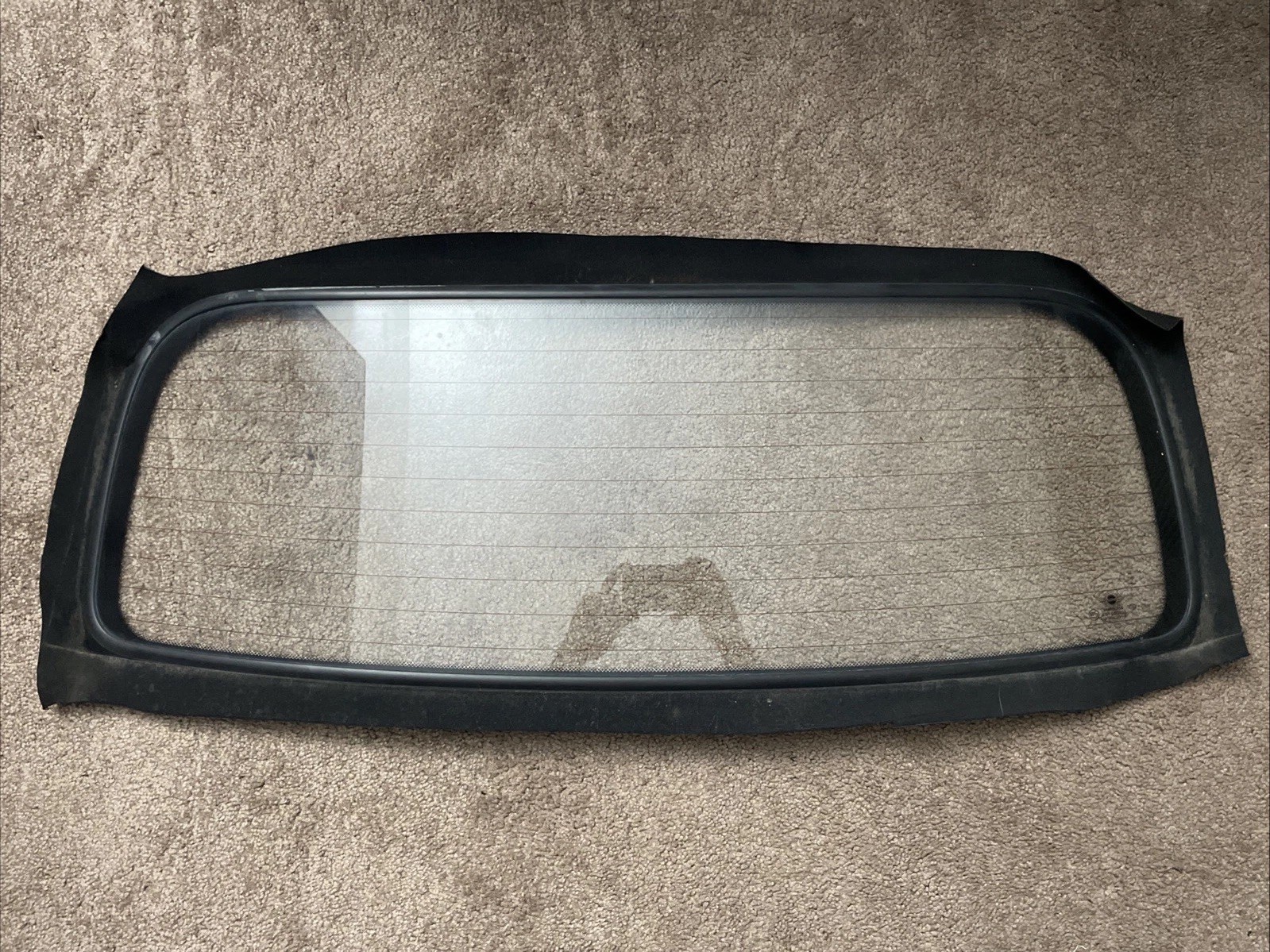 Mini Cooper Convertible Top Rear Window Glass 54347135290 05-08 R52 Mini Cooper Convertible Top Rear Window Glass 54347135290 05-08 R52