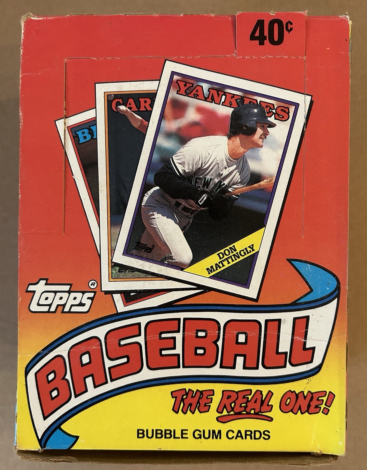 1988 TOPPS BASEBALL WAX BOX - 36 FACTORY SEALED PACKS