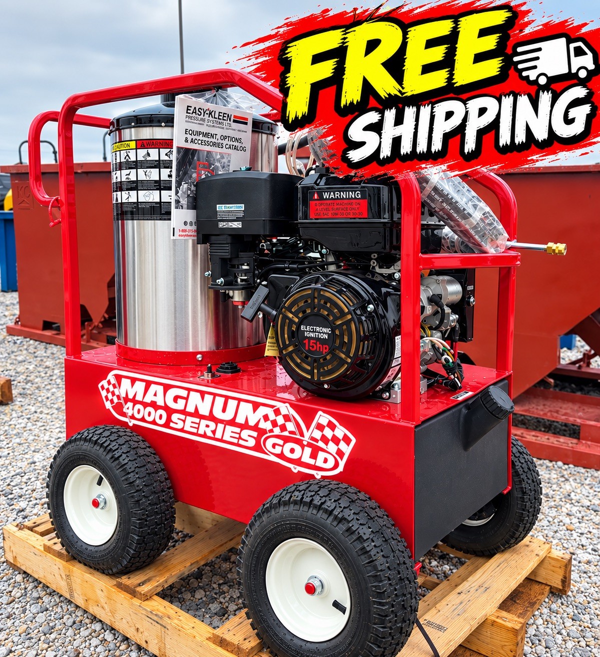 NEW 2026 Easy-Kleen Magnum 4000 PSI 3.5 GPM Hot Water Pressure Washer DIESEL