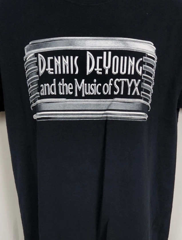 VTG Dennis DeYoung band T-shirt Black Unisex Full sizes