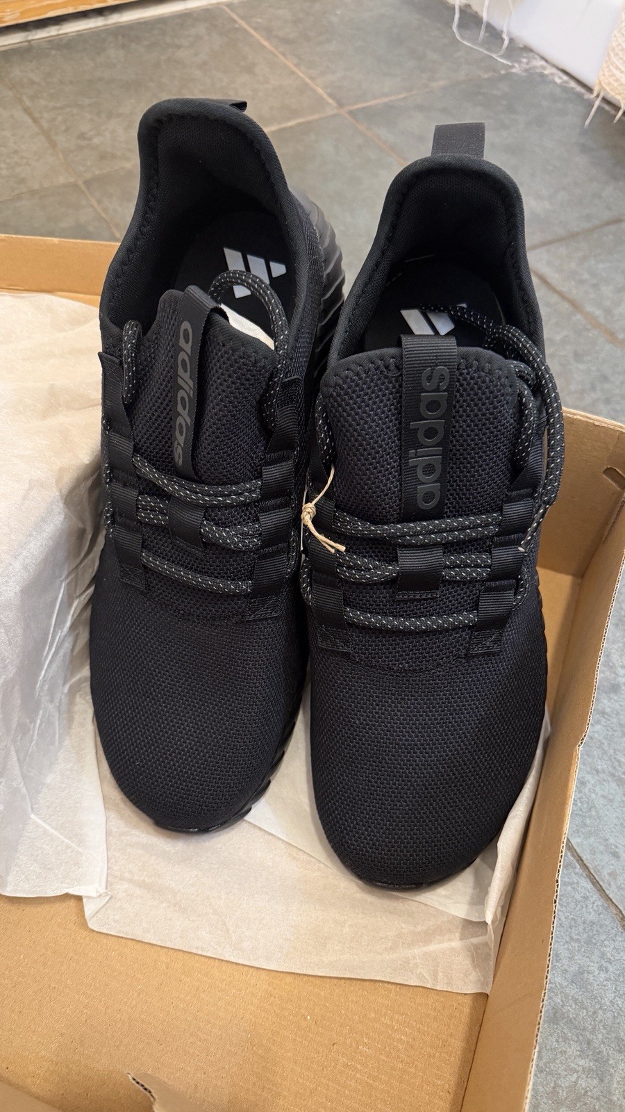 Size 14 - adidas Kaptir 3.0 Wide Triple Black