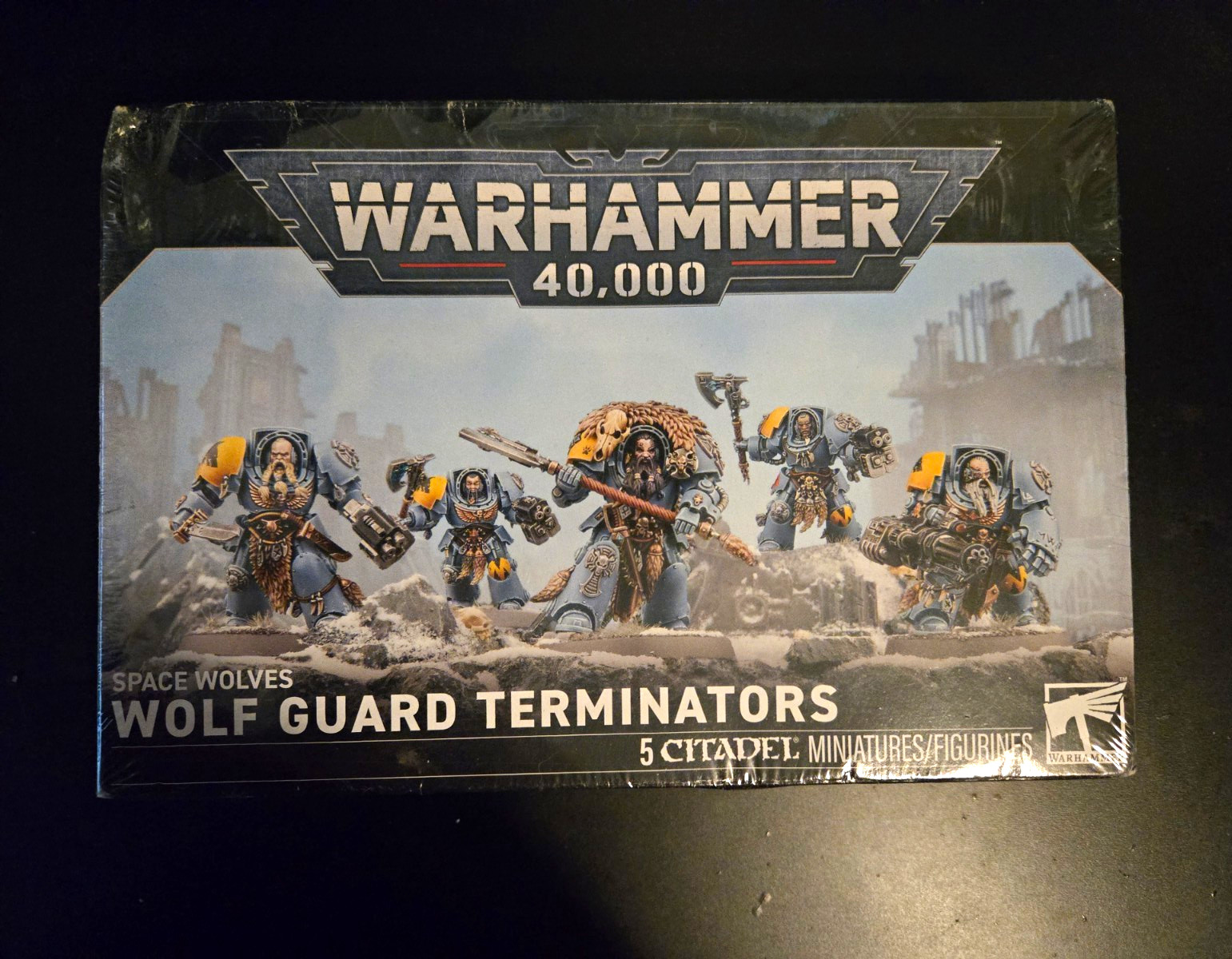 Games Workshop Warhammer 40K Space Wolves Wolf Guard Terminators Sealed x5