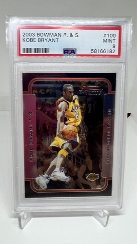 2003-04 Bowman CHROME Rookie & Stars #100 Kobe Bryant PSA 9 Rare PSA label error 2003-04 Bowman CHROME Rookie & Stars #100 Kobe Bryant PSA 9 Rare PSA label error