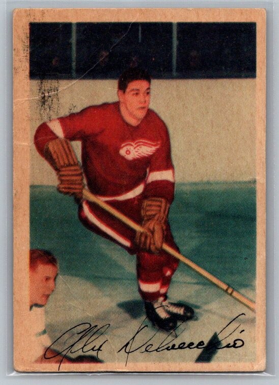 1953-54 Parkhurst #47 Alex Delvecchio Detroit Red Wings