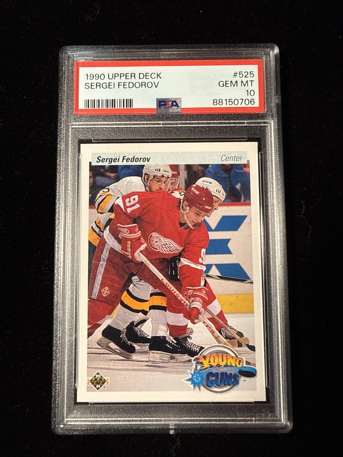 Upper Deck 1990-91 Sergei Fedorov Rookie Card RC #525 Red Wings PSA 10