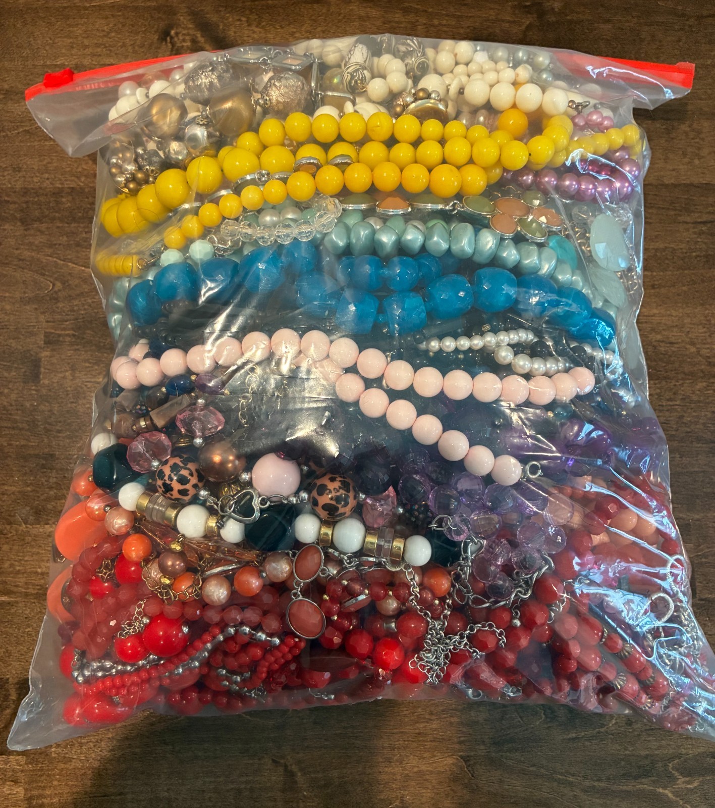 Vintage to Now 13lb. Jewelry lot of acrylic plastic necklaces