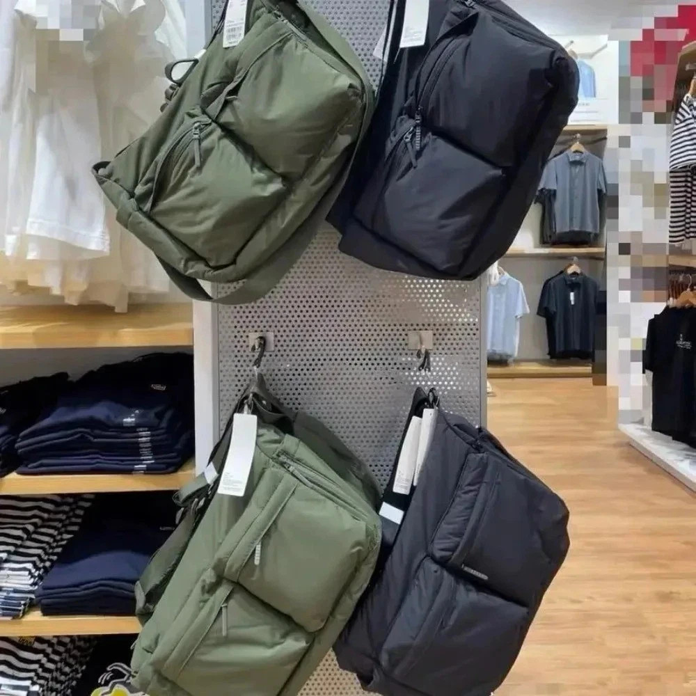 UNIQLO Casual Multi-pocket Messenger Bag Men Women Shoulder Bag Travel Sport Bag