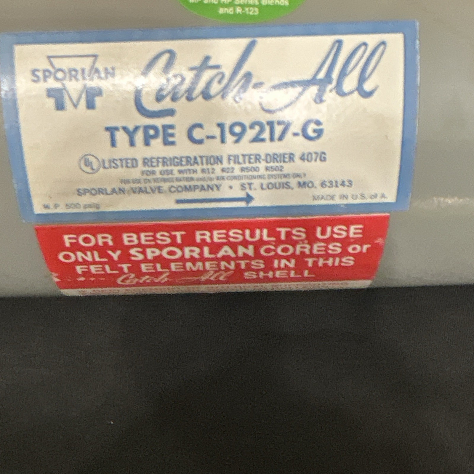 Sporlan Catch All Type C-19217-G
