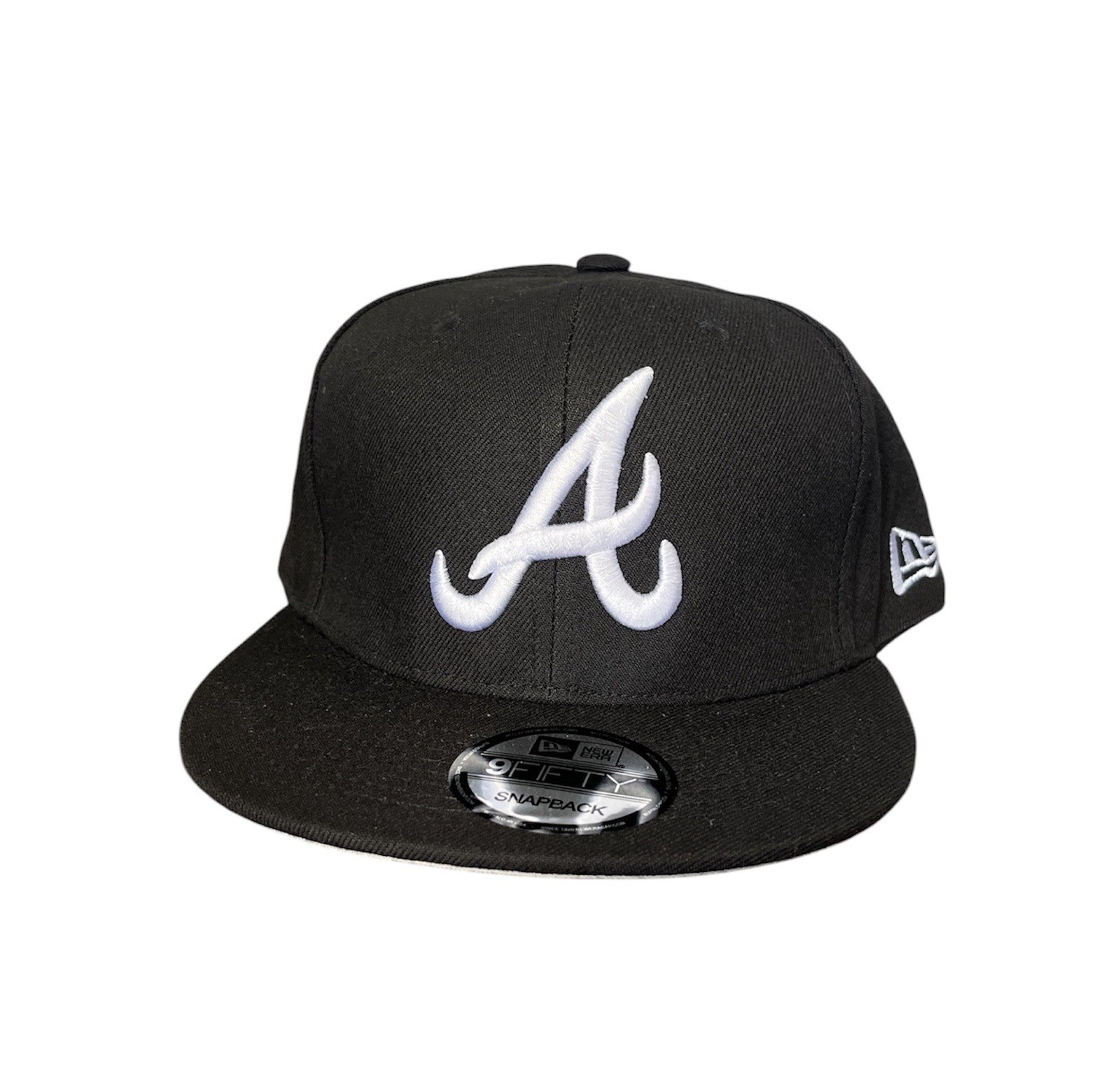 Atlanta Braves 9Fifty New Era SnapBack Hat Black & White Adjustable Atlanta Braves 9Fifty New Era SnapBack Hat Black & White Adjustable