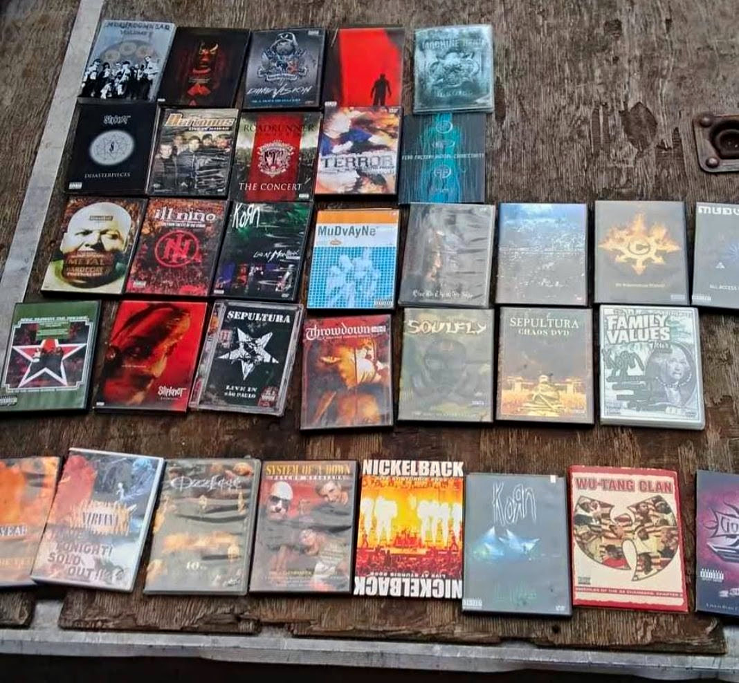 RARE METAL / NU-METAL CONCERT DVD COLLECTION – SLIPKNOT, KORN, FEAR FACTORY,