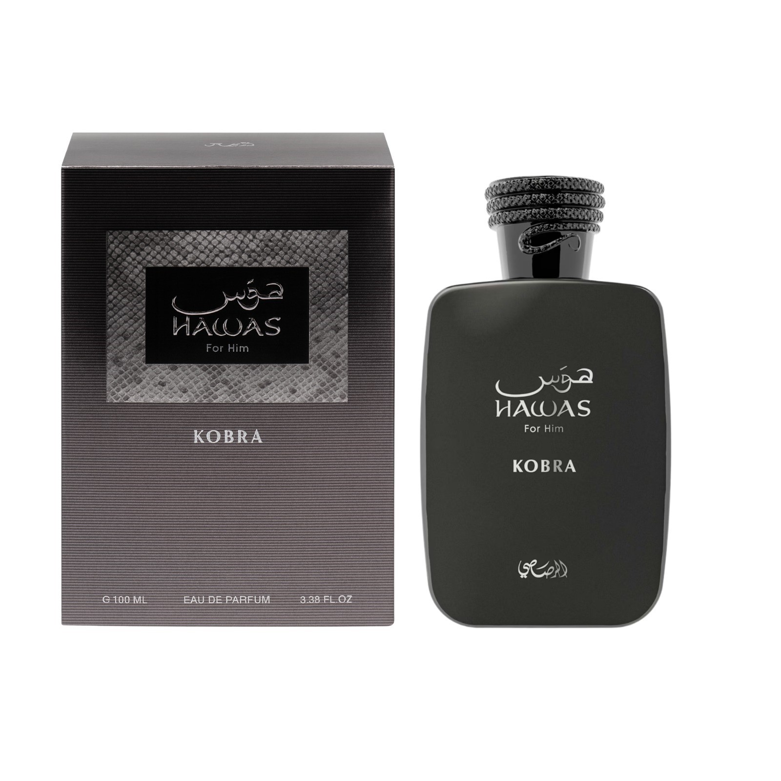 Rasasi Men\'s Hawas Kobra EDP Spray 3.4 oz Fragrances 614514331064
