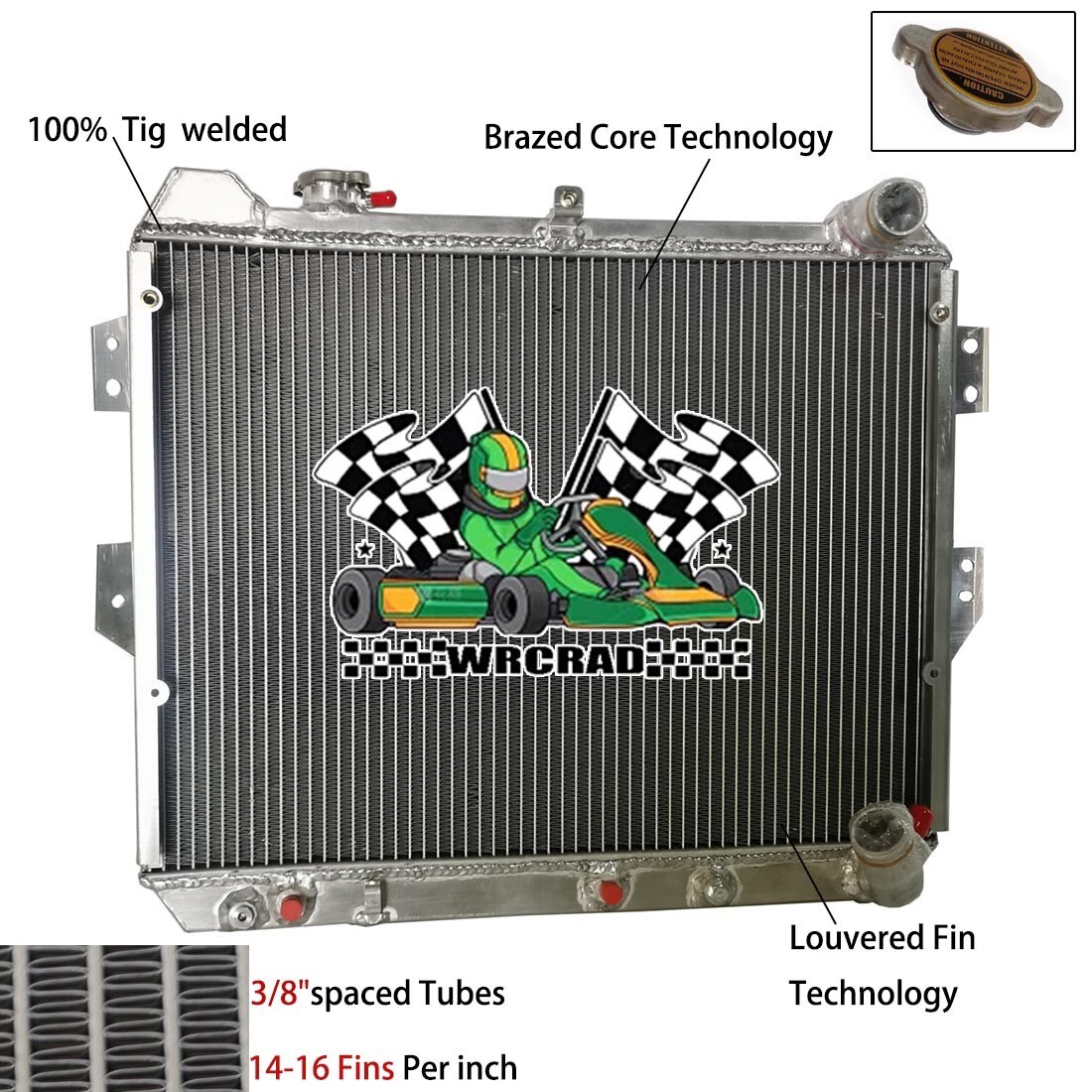 All Aluminum Core Performance Racing Radiator For 1983-1985 Mazda Rx7 Rx-7 Sa-Fb