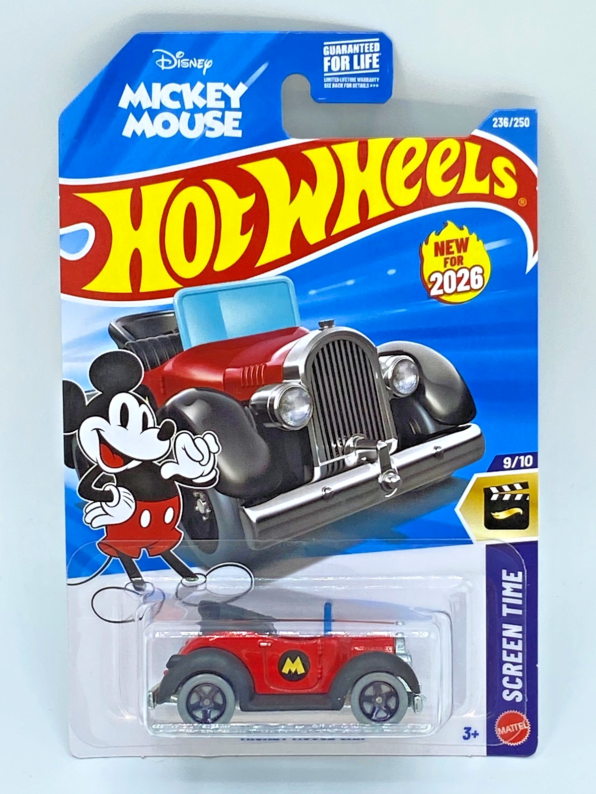 2026 Hot Wheels Mickey Mouse Car - Screen Time Series 09/10 Disney