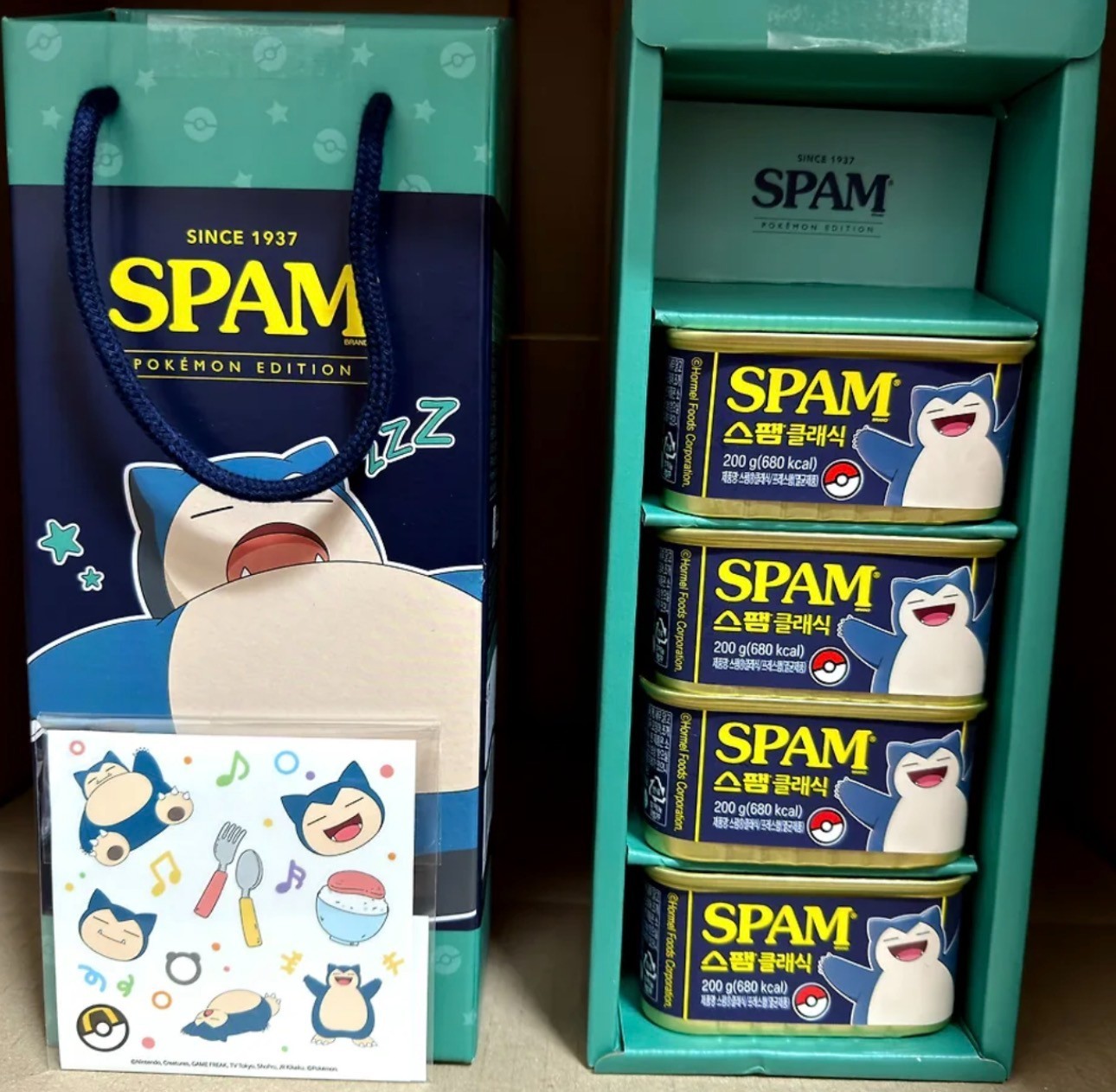 POKEMON X SPAM Korea Exclusive 3 Box Set + 1 Plush Keychain 30th Anniversary Set POKEMON X SPAM Korea Exclusive 3 Box Set + 1 Plush Keychain 30th Anniversary Set