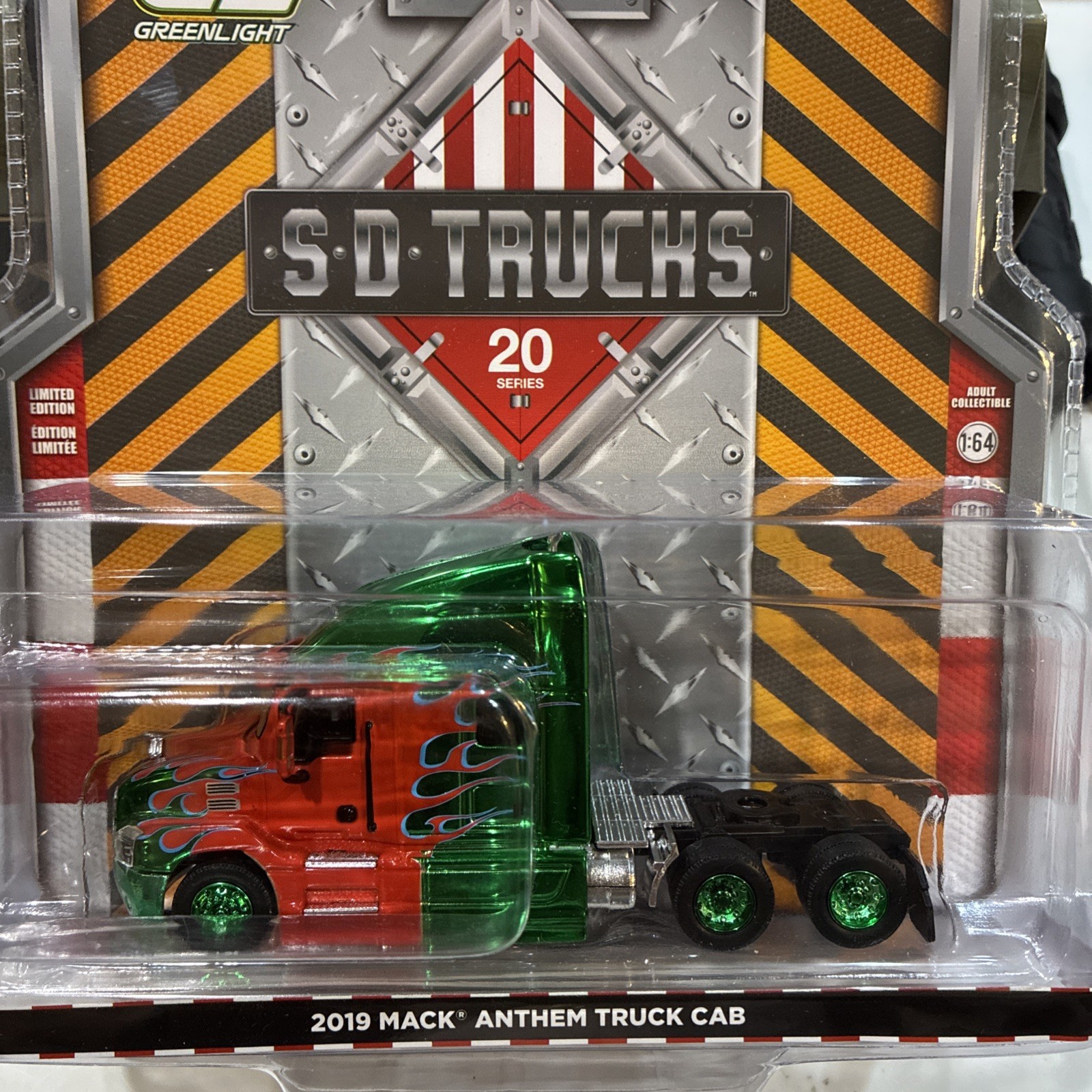 GREENLIGHT 1/6 S D Trucks Chase 2019 MACK ANTHEM TRUCK CAB Series 20