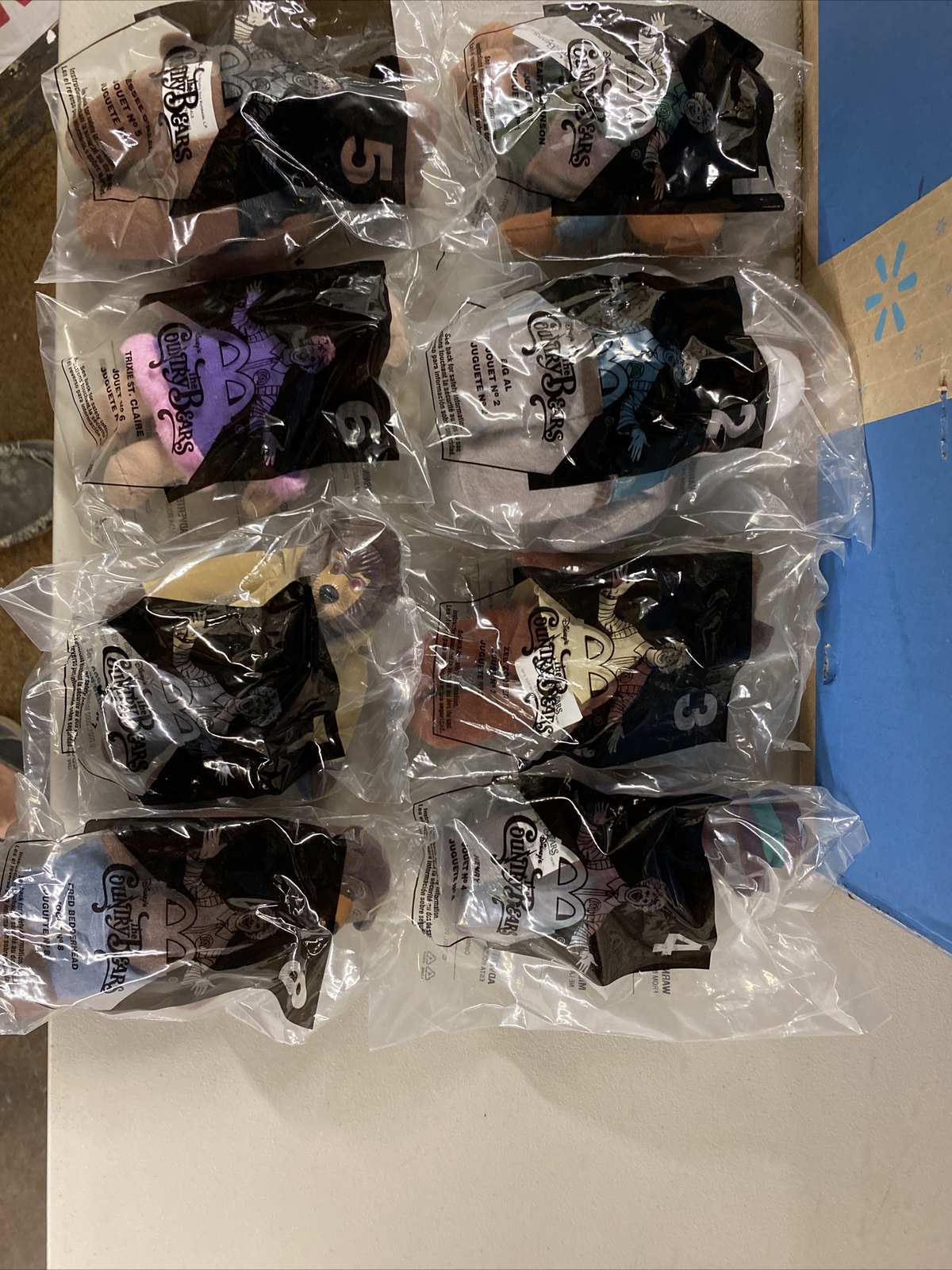 Complete Set of (8) 2001 2002 McDonald\'s Happy Meal Toys The Country Bears NIP