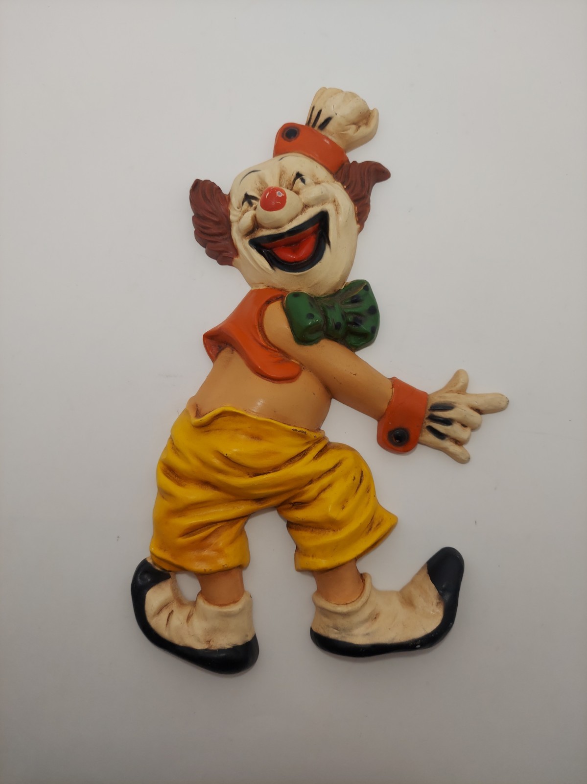 Vintage 1970s Homco Laughing Circus Clown Wall Hanging Plaque Vintage 1970s Homco Laughing Circus Clown Wall Hanging Plaque