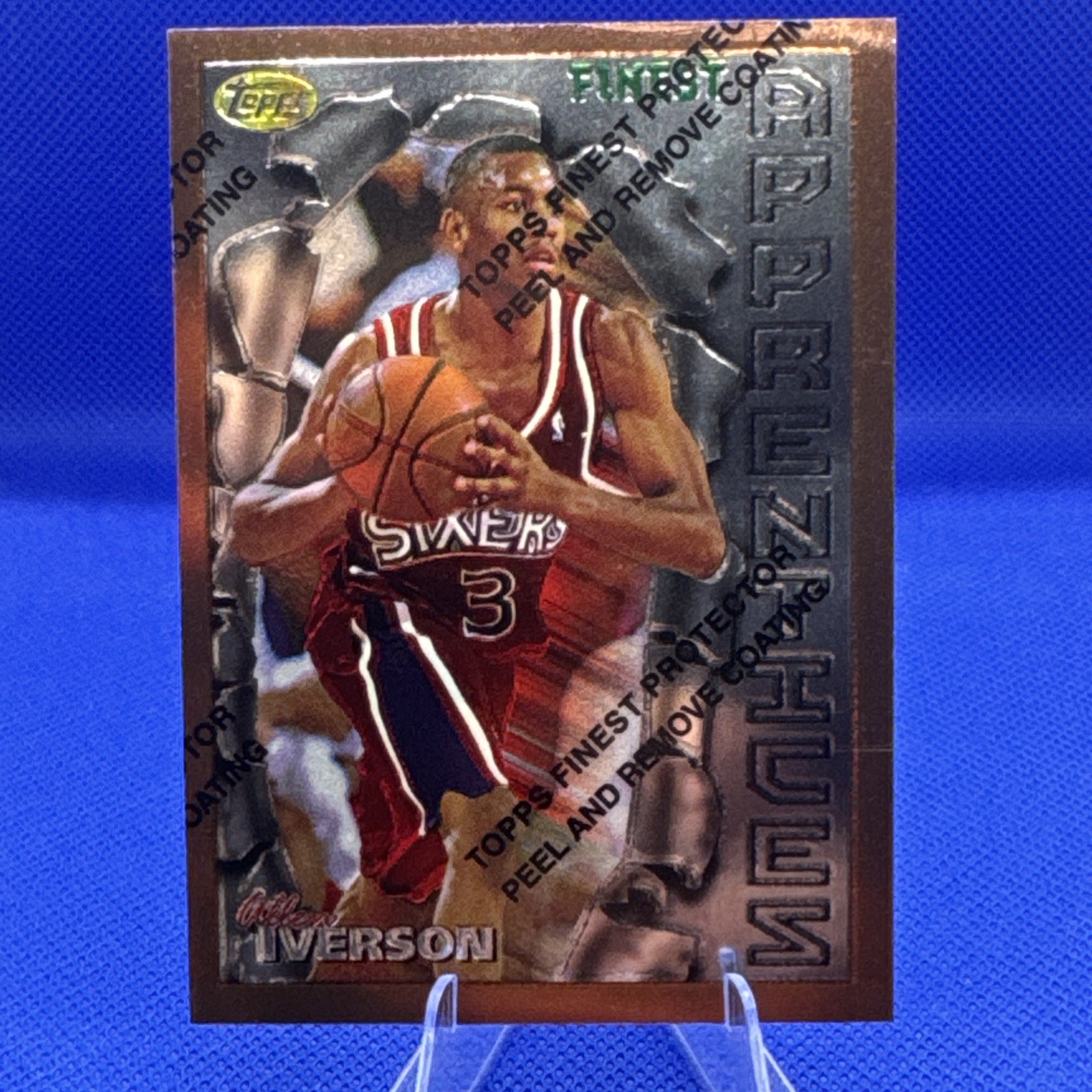 1996-97 Topps Finest - Common Bronze Allen Iverson #69 (RC)