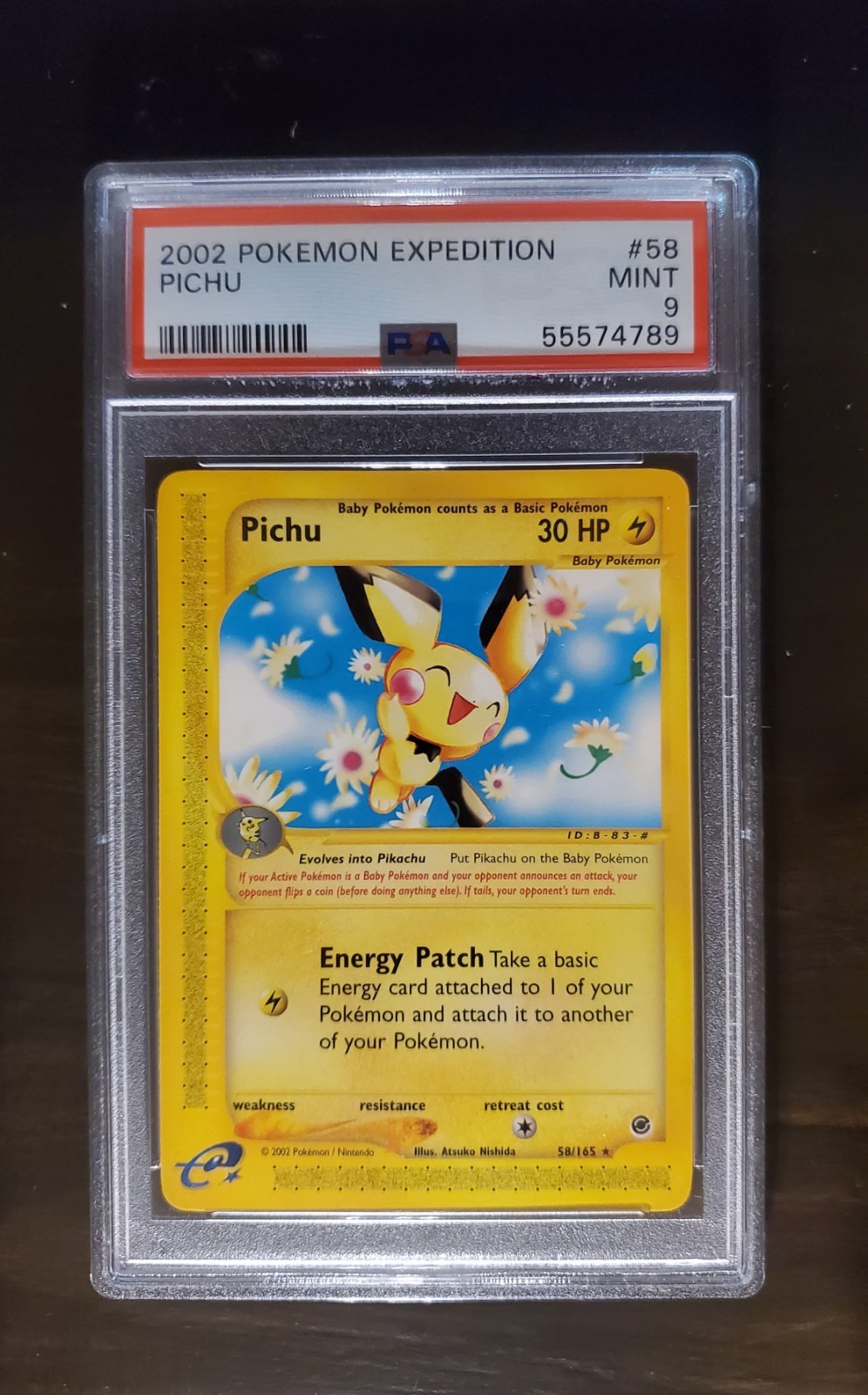 2002 POKEMON EXPEDITION #58 PICHU PSA 9 2002 POKEMON EXPEDITION #58 PICHU PSA 9