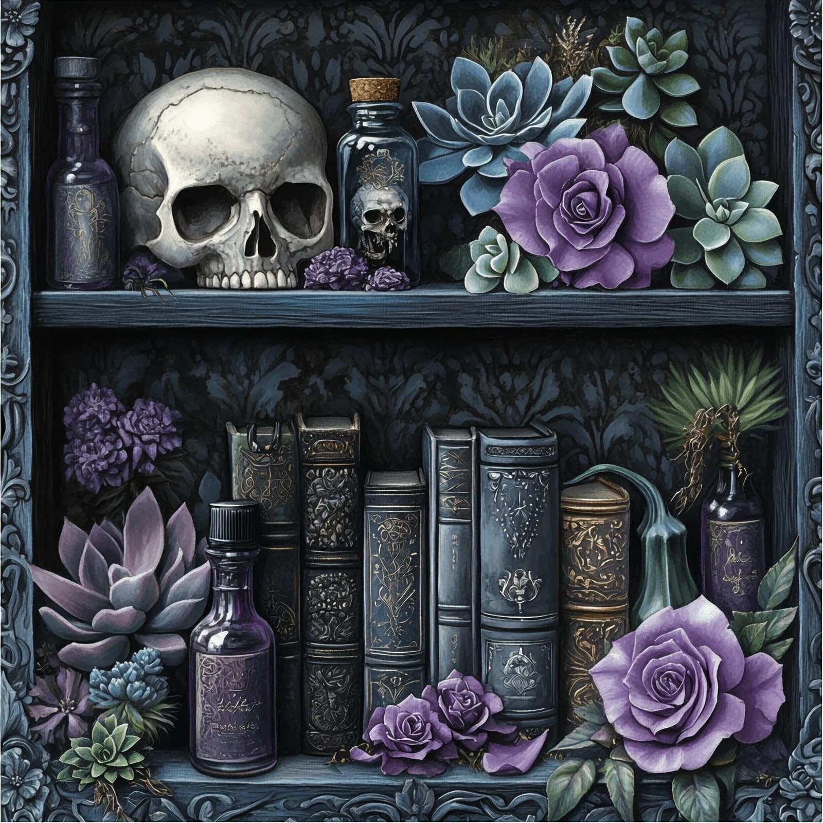 Halloween 5D Diamond Painting Kit for Adults 13.78 x 13.78 Inch Halloween 5D Diamond Painting Kit for Adults 13.78 x 13.78 Inch