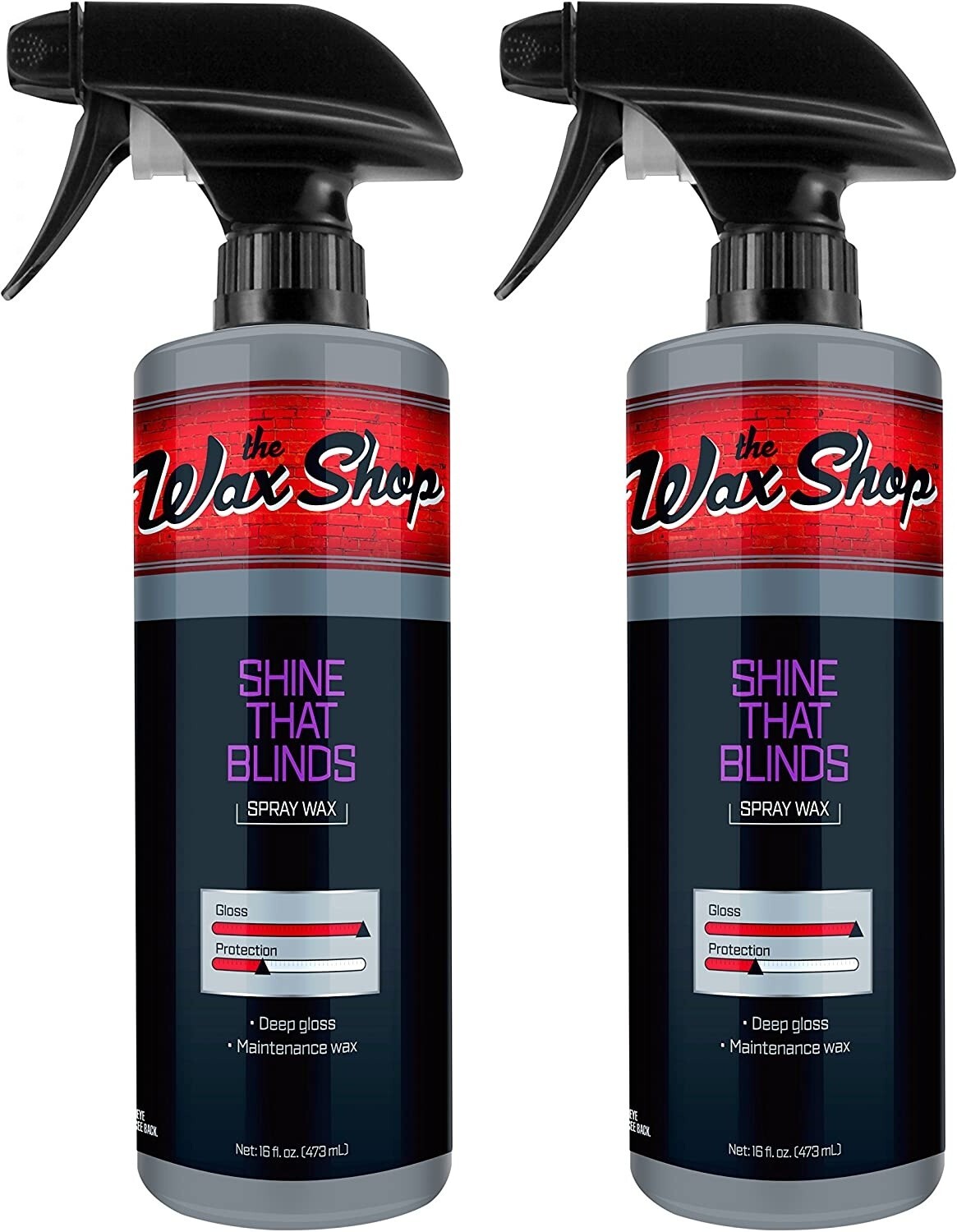 2 PK the Wax Shop 50962 Shine That Blinds Spray Wax - 16oz 2 PK the Wax Shop 50962 Shine That Blinds Spray Wax - 16oz