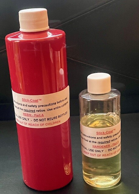 Slick-Coat  - The super slick industrial coating - in Red, Yellow or Clear