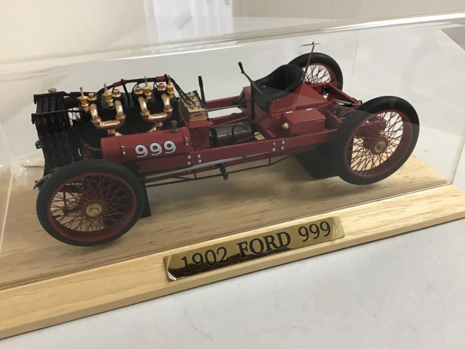 Exoto Danbury Mint 1902 Ford 999 Race Car+ Oldfield Book+Photo +Display Cse 1:18