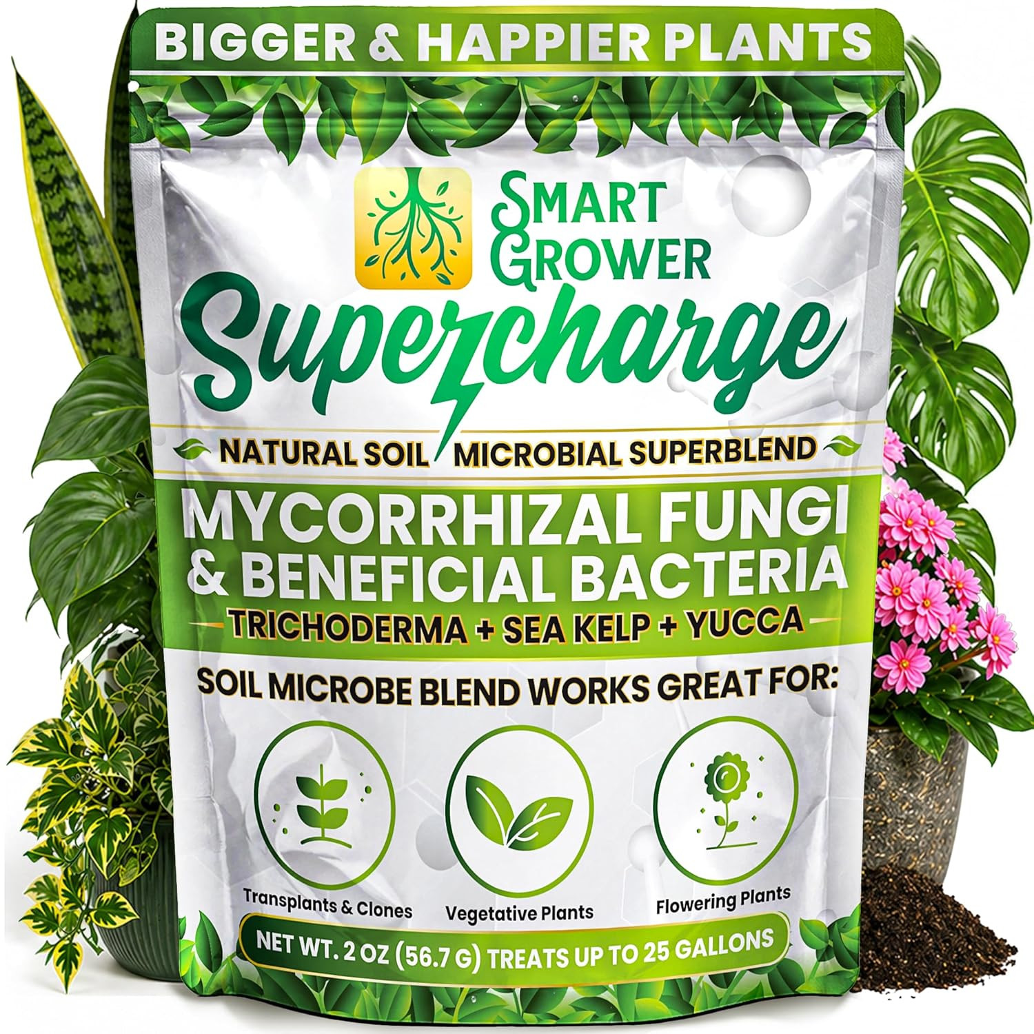 Mycorrhizal Fungi with Beneficial Bacteria, Trichoderma, Sea Kelp, Molasses, Yuc Mycorrhizal Fungi with Beneficial Bacteria, Trichoderma, Sea Kelp, Molasses, Yuc