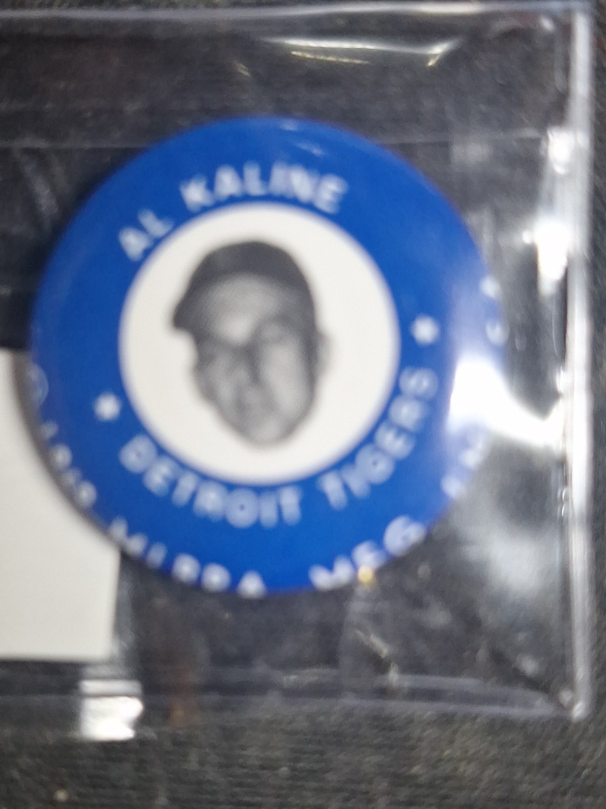 1969 Al Kaline. MINI PIN. MINT. VINTAGE  RARE W/ MLBpa COPYRIGHT original 