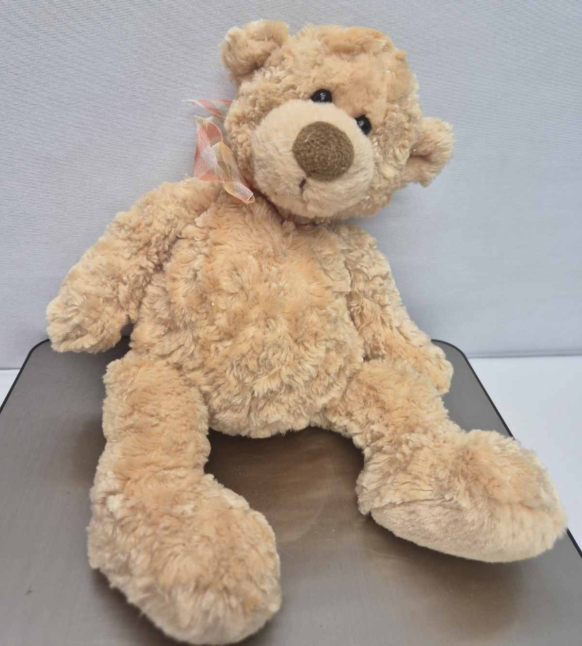 Gund Manni Plush Teddy Bear Tan Stuffed Animal Toy #15015 Gund Manni Plush Teddy Bear Tan Stuffed Animal Toy #15015