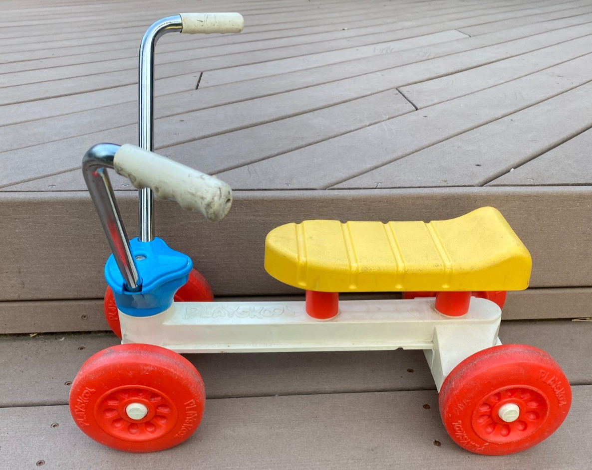 Vintage Playskool Tyke Bike toddler riding toy Scooter 