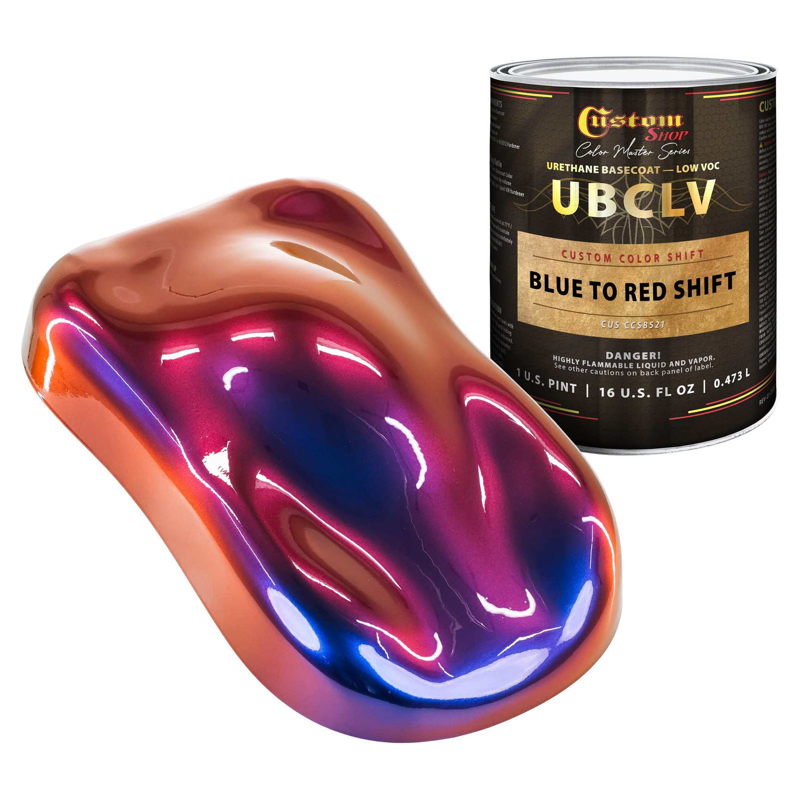 CCS Custom Color Shift Automotive Paint - Blue to Red Shifting Effect - Pint CCS Custom Color Shift Automotive Paint - Blue to Red Shifting Effect - Pint