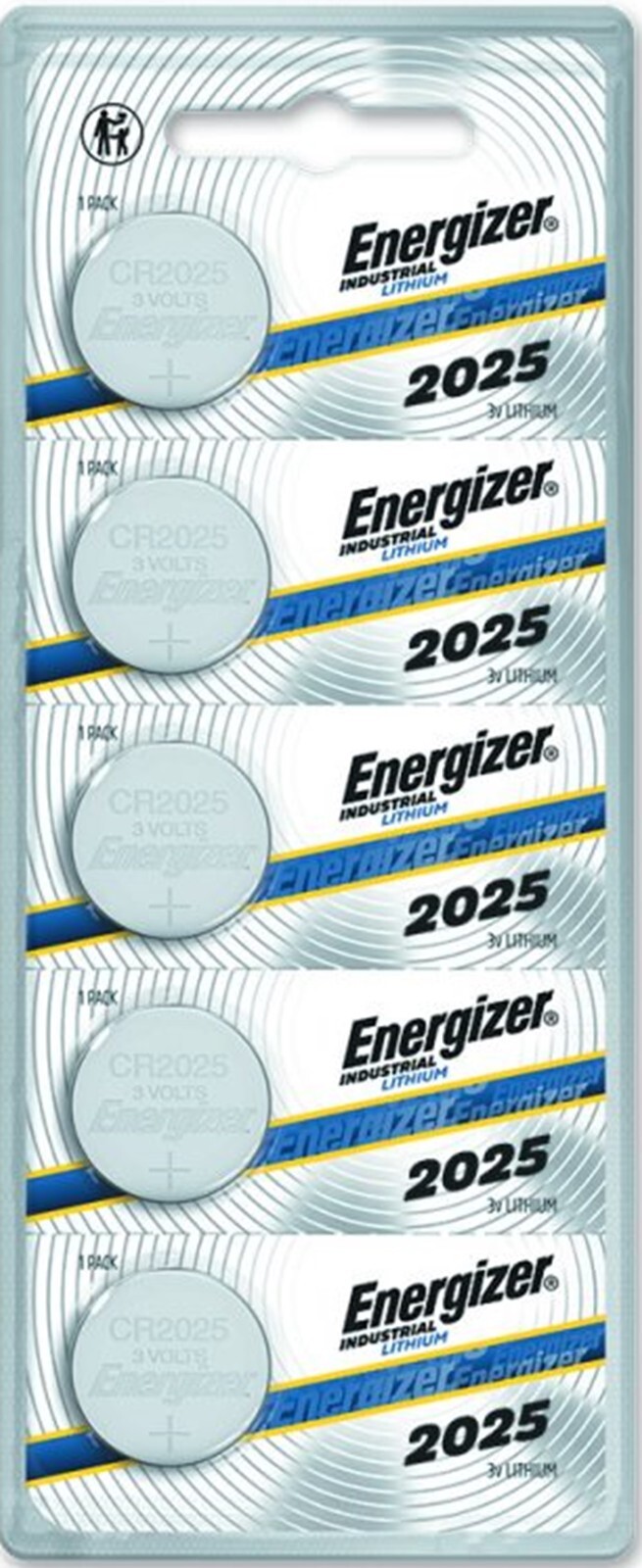 50 Energizer CR2025 155mAh  3V Lithium LiMnO2 (FIFTY BATTERIES) Exp. 2034