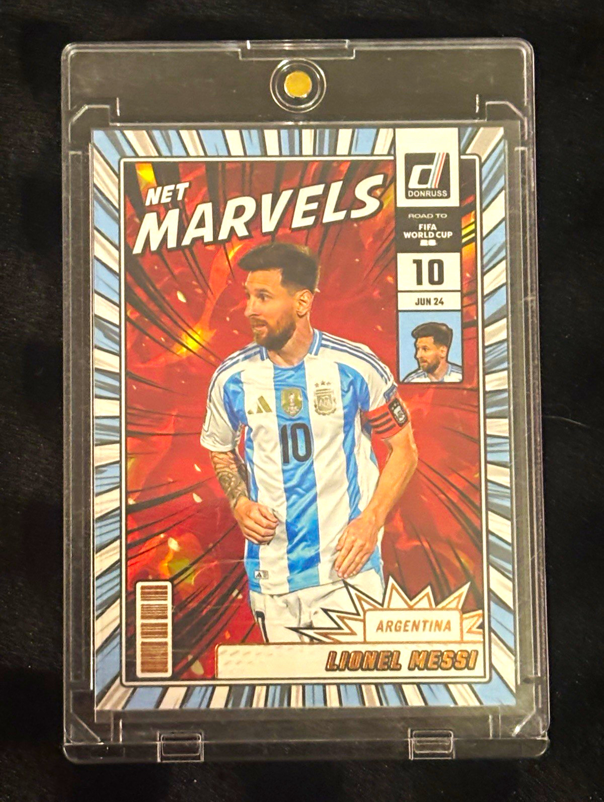 Panini 2025-26 Donruss Road to FIFA World Cup Net Marvels Messi Argentina #21 Panini 2025-26 Donruss Road to FIFA World Cup Net Marvels Messi Argentina #21