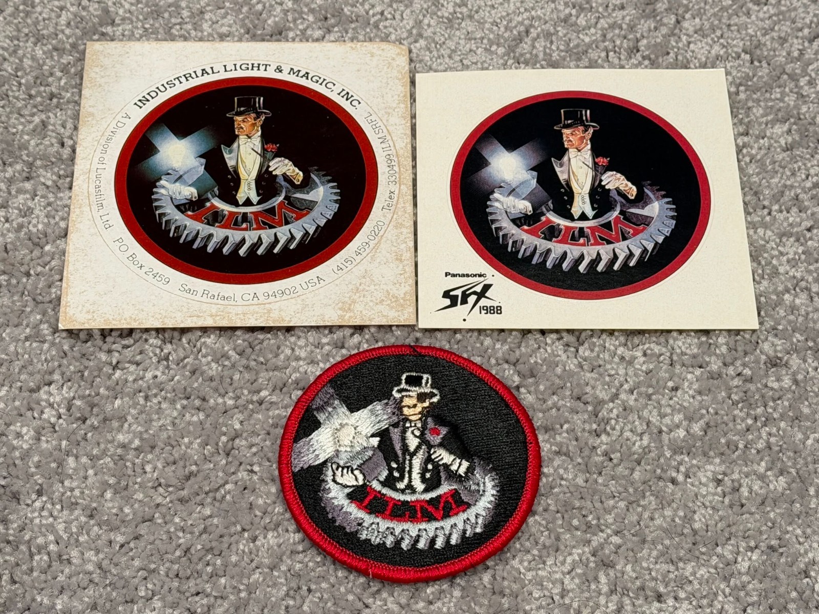 Genuine Vintage ILM Stickers and Patch.