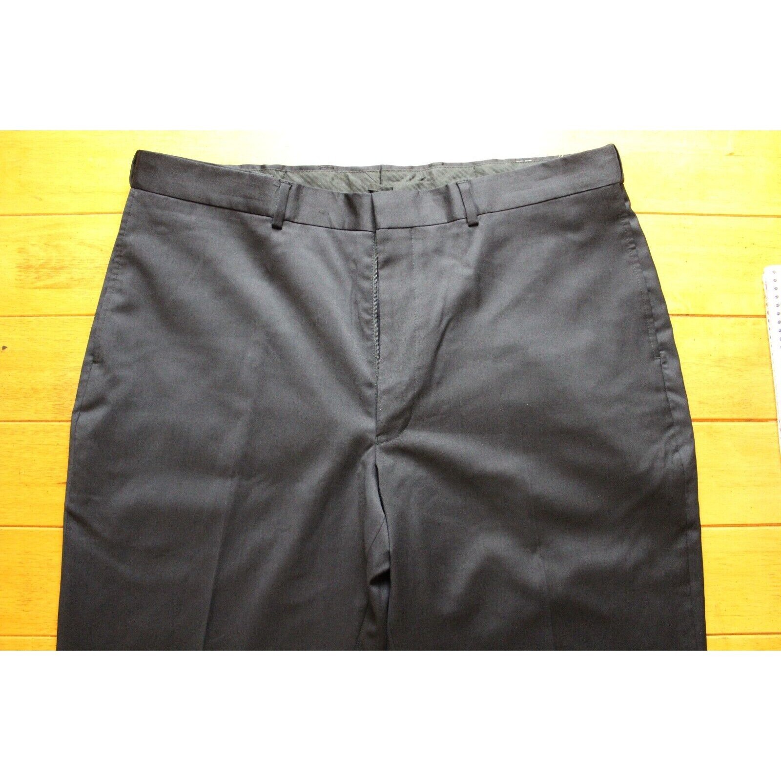 Affinity Apparel Pants Mens 38 R NAVY BLUE Unhemmed, Wool Blend [NEW]
