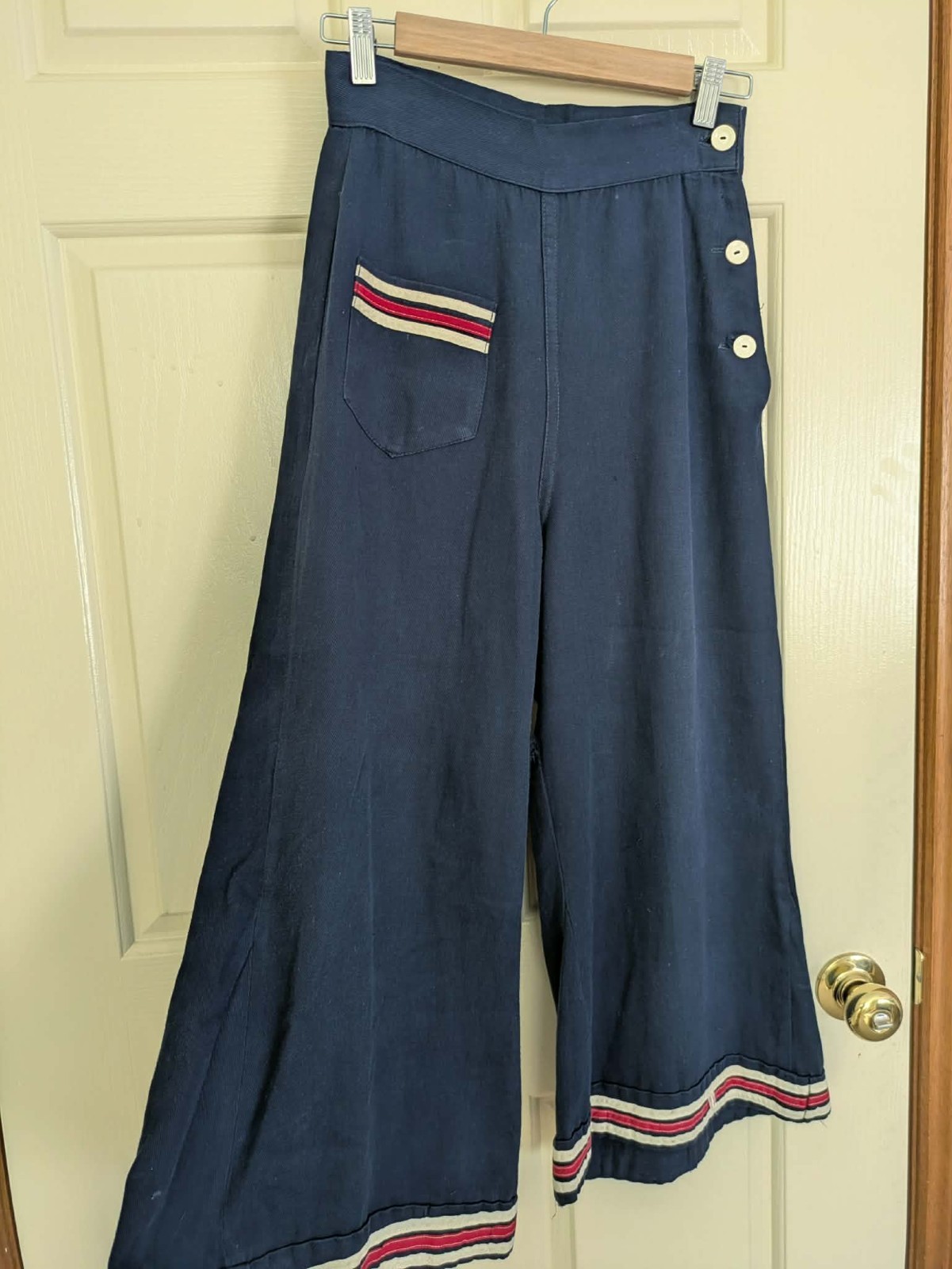 1930s 1940s cotton sailor nautical pants 1930s 1940s cotton sailor nautical pants