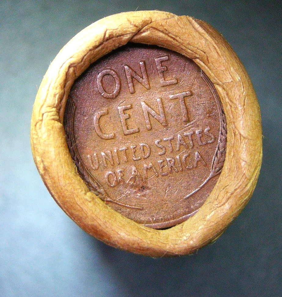 1909-VDB ENDS MIXED DATE 1800\'S -1900\'S WHEAT PENNY/ INDIAN HEAD ROLL R506