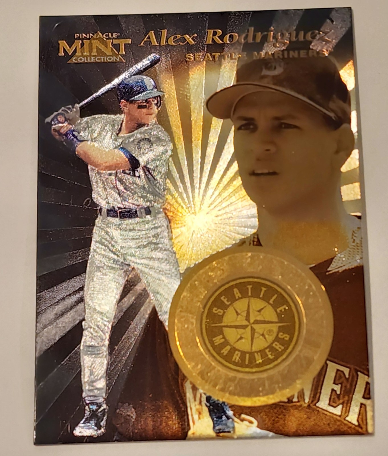 1997 Pinnacle Mint Gold Alex Rodriguez Mariners Rare 90s Insert